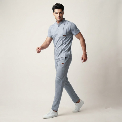 ست پولوشرت و شلوار مردانه مدل ARG2KHBL